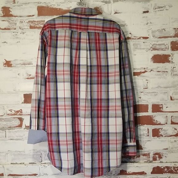 IZOD Plaid Long Sleev Button Down Lrg - Picture 7 of 11